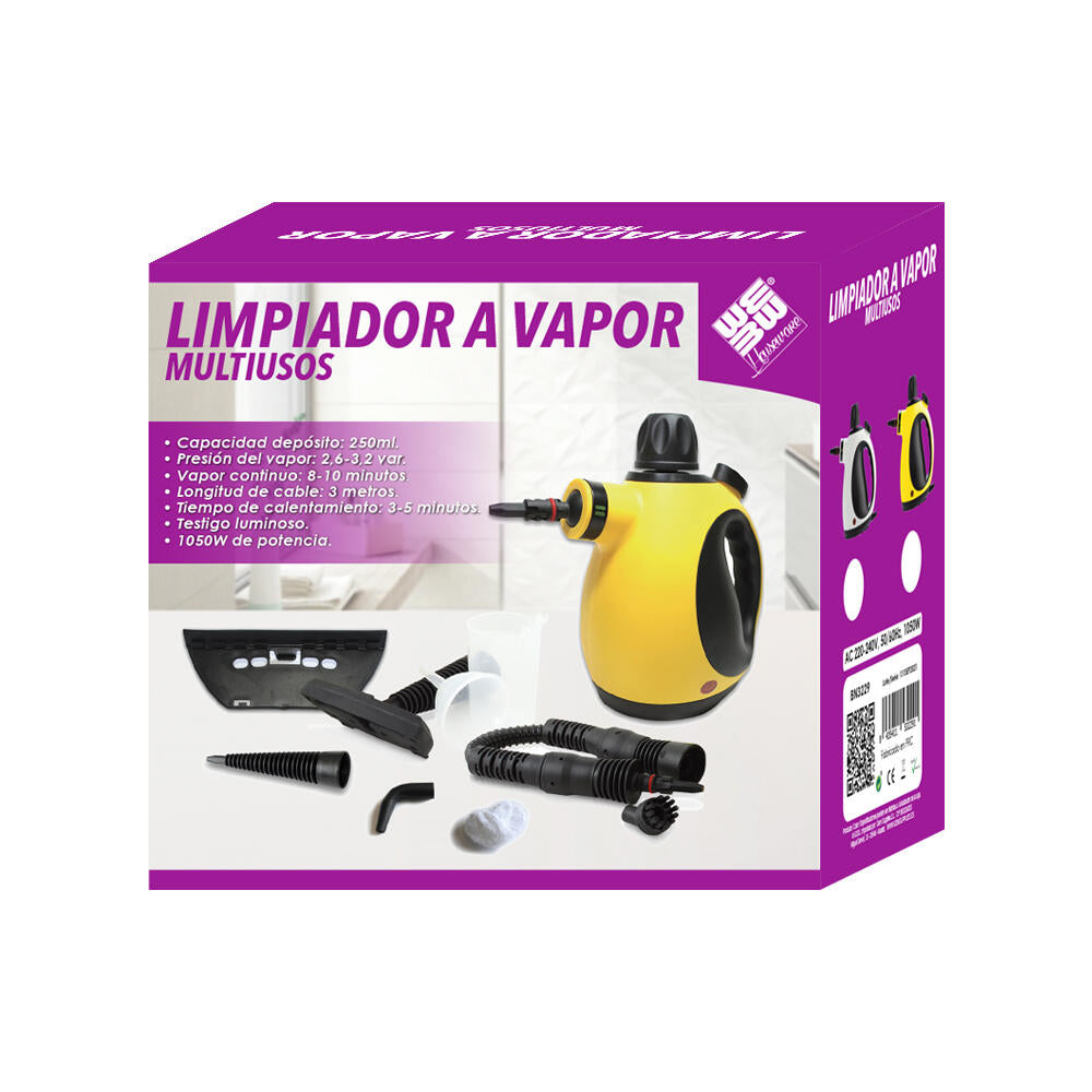 LIMPIADOR A VAPOR MULTIUSOS TECNA - OFERTA KIT COMPLETO